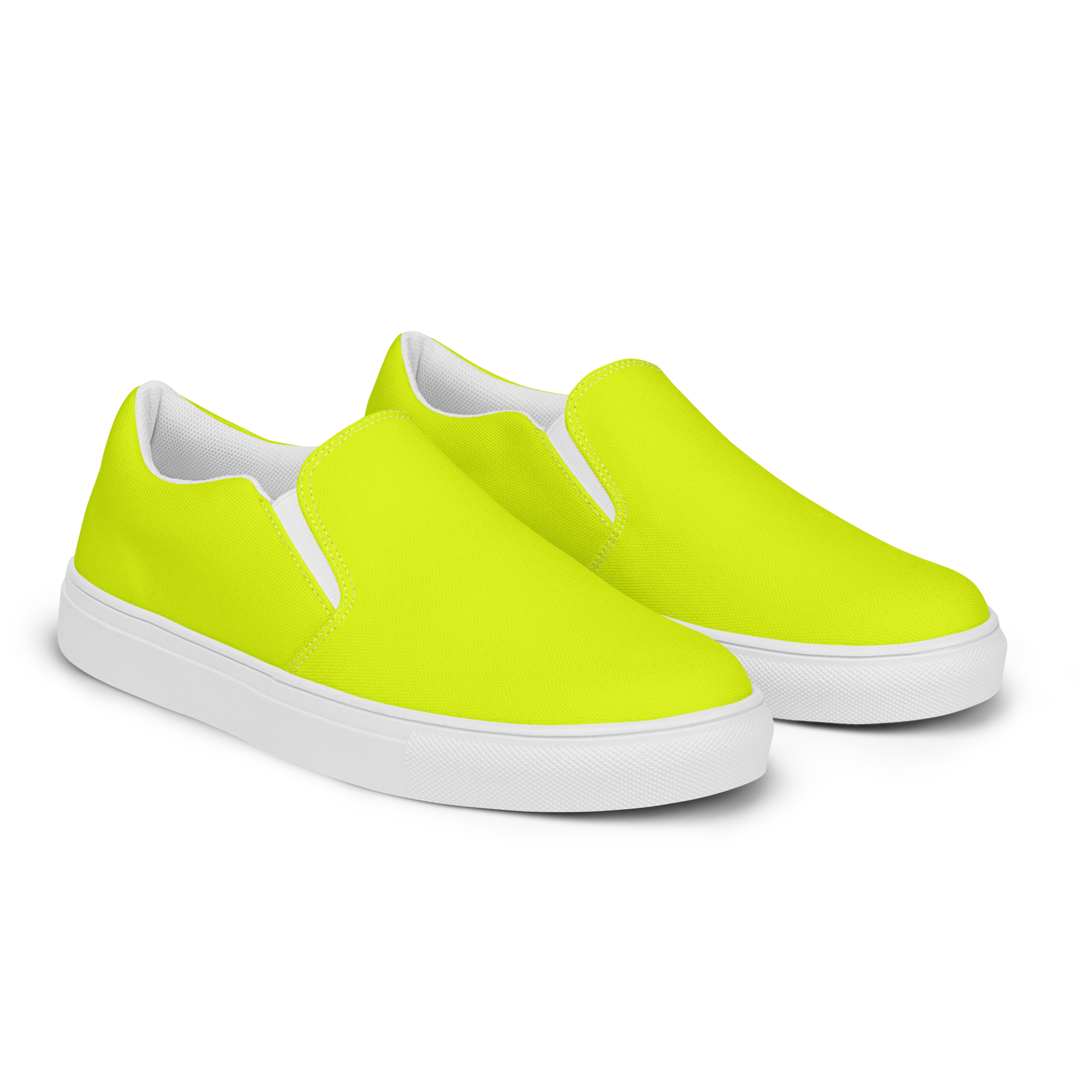 Women's Slip-On Canvas Shoes | Neon Lime