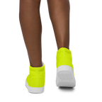 Women's High Top Canvas Shoes | Neon Lime