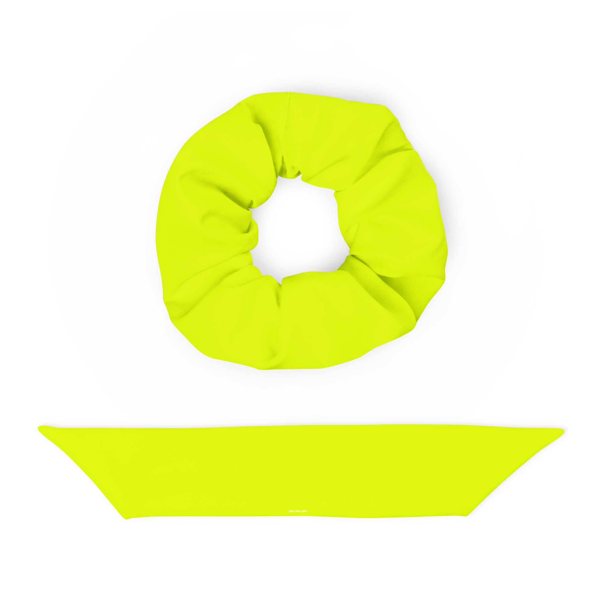 Recycled Scrunchie | Neon Lime
