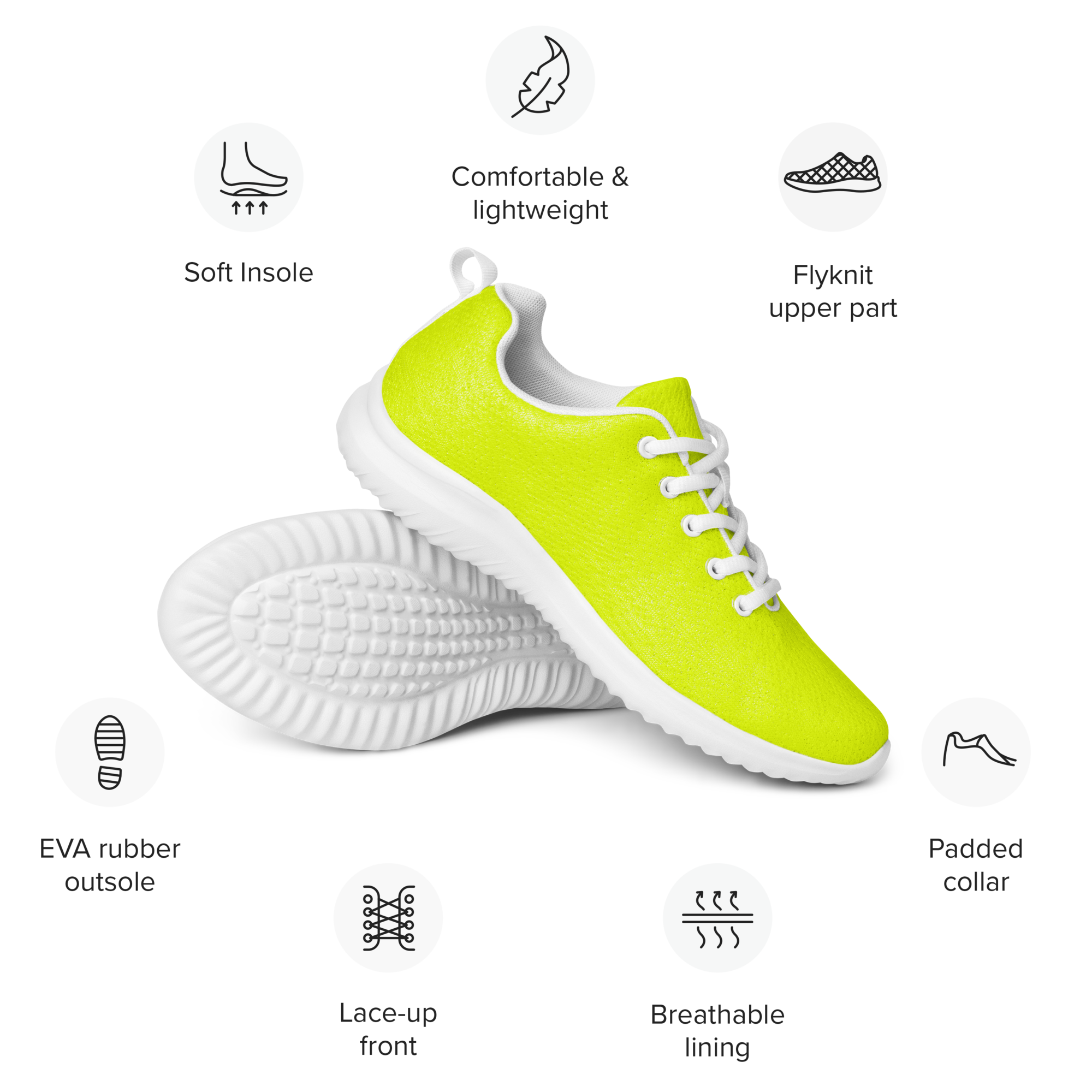 Men's Athletic Shoes | Neon Lime