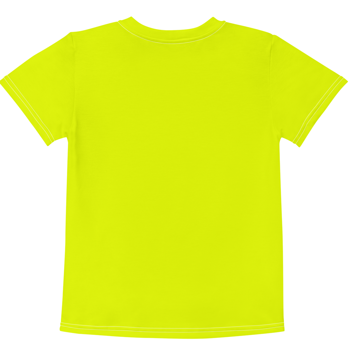 kids-cotton-crew-neck-t-shirt-neon-lime