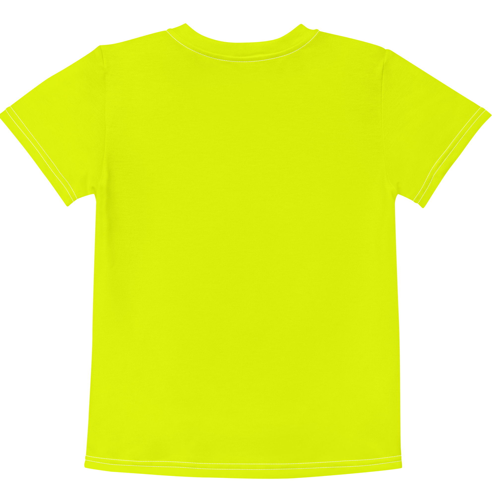 kids-cotton-crew-neck-t-shirt-neon-lime