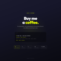 Buy Me a Coffee. Not a Patreon. Terminal showing raxxo tip gas-station command. 5 tiers from 1 to 25 EUR. Gas station coffee, been on the burner since 6 AM.