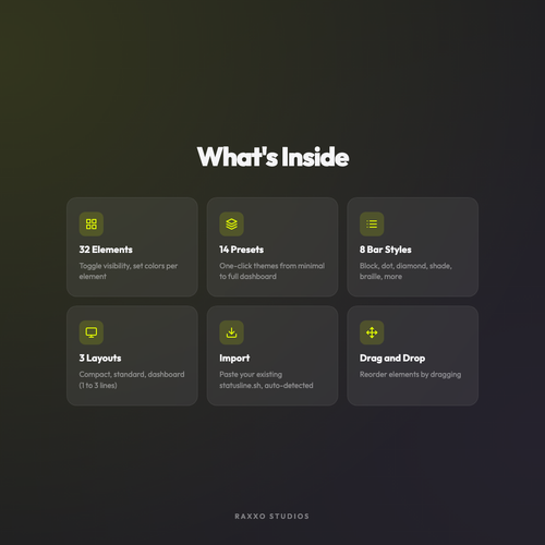 Statusline Builder - statusline features 