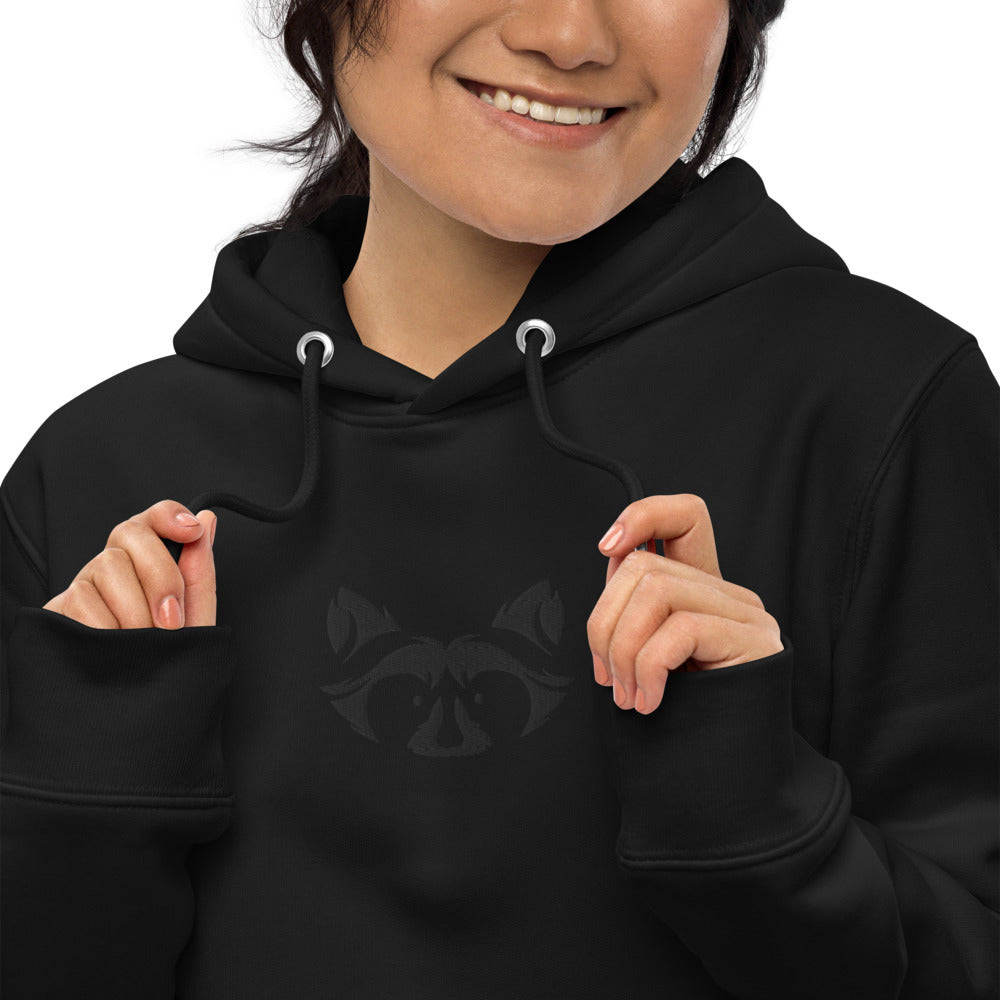 Muted Black Hoodie - Raccoon Collection