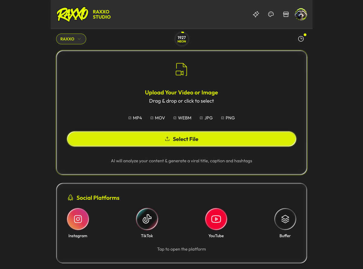 RAXXO Studio - AI Social Media Copywriter